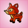 Pink David Deer Cookie Cutter