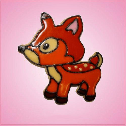 Pink David Deer Cookie Cutter