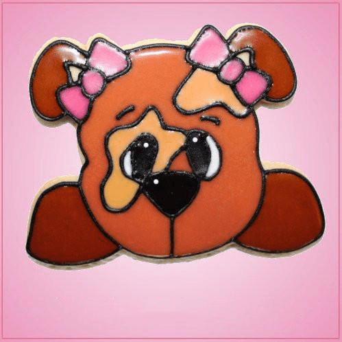 Pink Diane Dog Cookie Cutter - Cheap Cookie Cutters