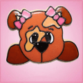 Pink Diane Dog Cookie Cutter - Cheap Cookie Cutters