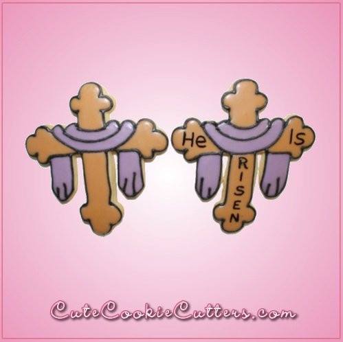 Pink Draped Cross Cookie Cutter