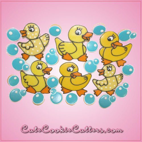 Pink Rubber Ducky Shy Cookie Cutter