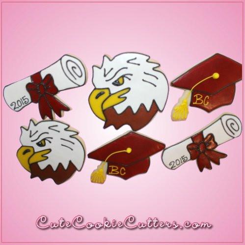Pink Eagle Head Cookie Cutter