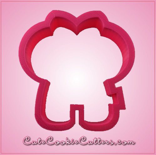 Pink Ellie Elephant Cookie Cutter