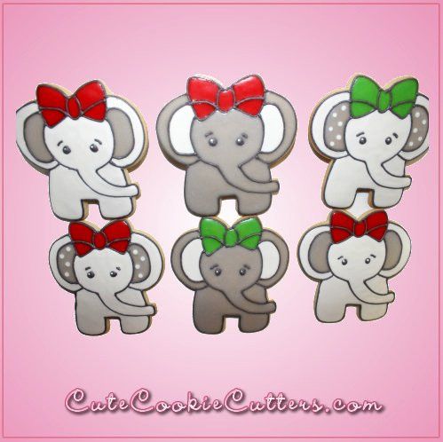 Pink Ellie Elephant Cookie Cutter
