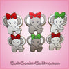Pink Ellie Elephant Cookie Cutter