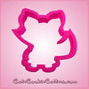 Pink Fearless Fox Cookie Cutter
