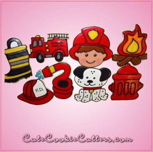 Pink Fire Truck Cookie Cutter