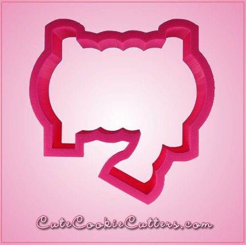 Pink Fire Hose Rolled Up Cookie Cutter