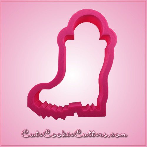 Pink Fireman Boot Cookie Cutter