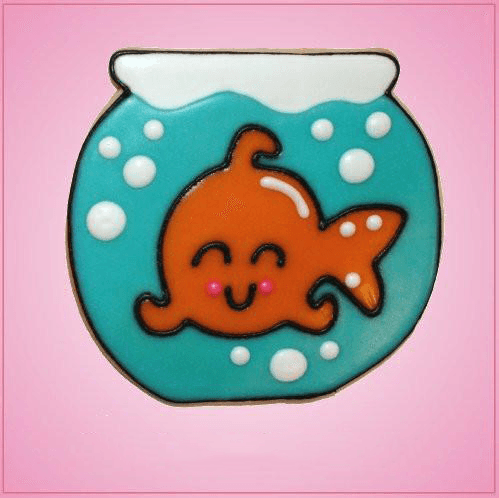 Pink Fish in Bowl Cookie Cutter