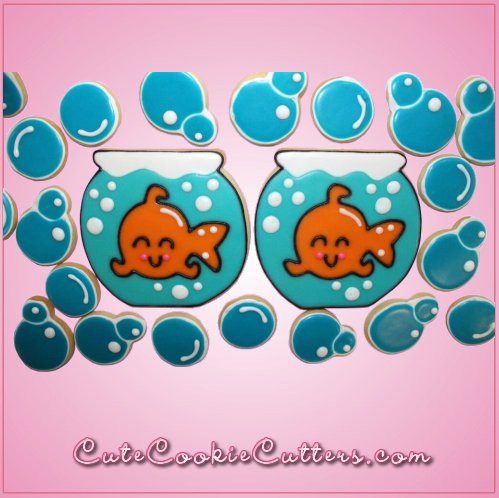Pink Fish in Bowl Cookie Cutter