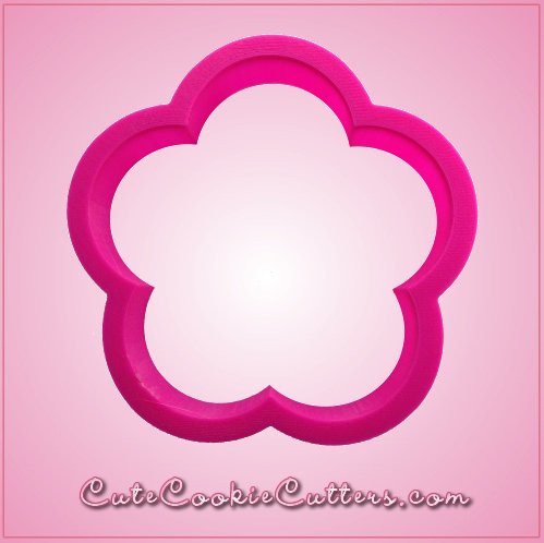 Pink Flower 5 Petal Cookie Cutter