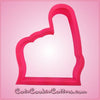 Pink Foam Finger Cookie Cutter