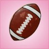 Pink Football Cookie Cutter