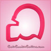 Pink Football Helmet Cookie Cutter