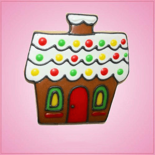 Pink Gingerbread House Cookie Cutter