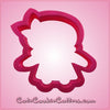Pink Ginny Gingerbread Girl With Bow Cookie Cutter