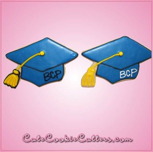 Pink Grad Cap Cookie Cutter