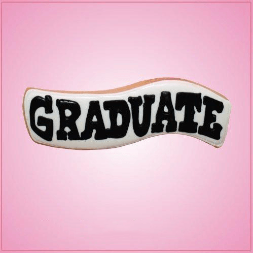 Pink Graduate Sign Cookie Cutter
