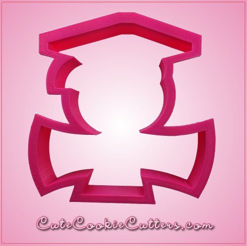 Pink Gregory Grad Boy Cookie Cutter