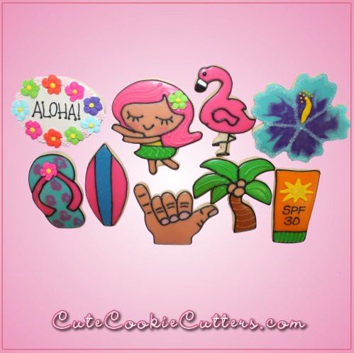 Pink Palm Tree Cookie Cutter