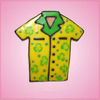 Pink Hawaiian Shirt Cookie Cutter