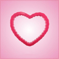 Pink Heart Scalloped Cookie Cutter