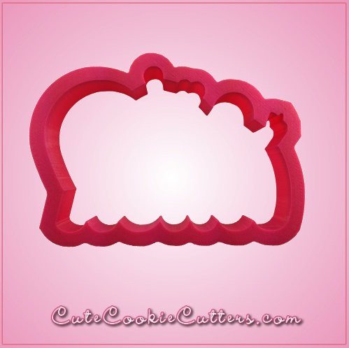 Pink Henrietta Hippo Cookie Cutter