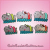 Pink Henrietta Hippo Cookie Cutter