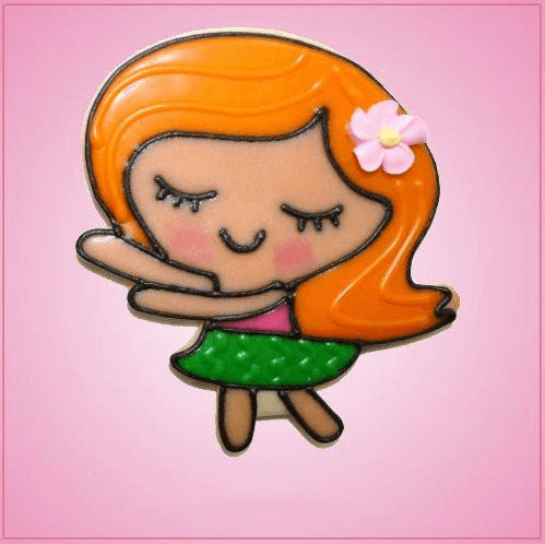 Pink Hula Girl Cookie Cutter