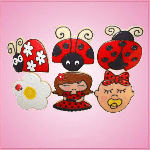 Pink Ladybug Cookie Cutter Set