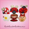 Pink Ladybug Face Front Cookie Cutter