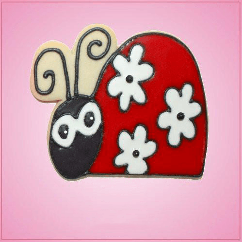 Pink Ladybug Side View Cookie Cutter