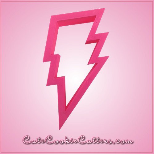 Pink Lightning Bolt Cookie Cutter