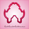 Pink Love Birds With Hearts Cookie Cutter