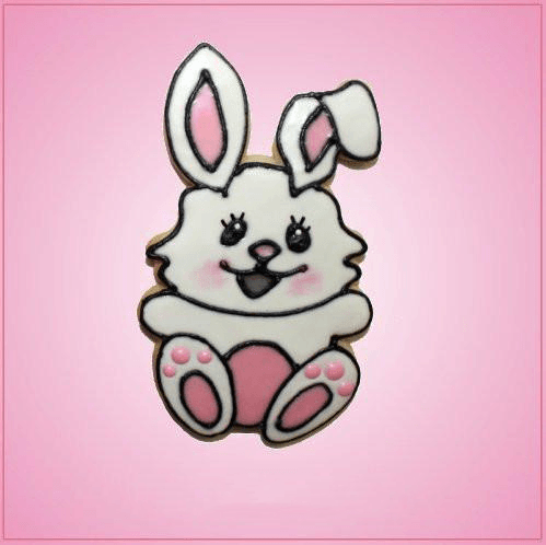 Pink Lulu The Lop Eared Bunny Cookie Cutter