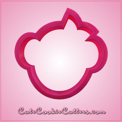 Pink Mandy Monkey With Bow Cookie Cutter
