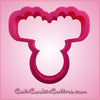 Pink Marcus Moose Cookie Cutter