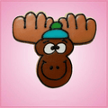Pink Marcus Moose Cookie Cutter