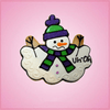 Pink Marvin the Melting Snowman Cookie Cutter