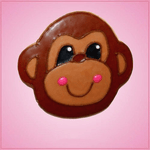 Pink Matt Monkey Boy Cookie Cutter