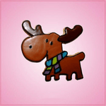 Pink Melissa Moose Cookie Cutter