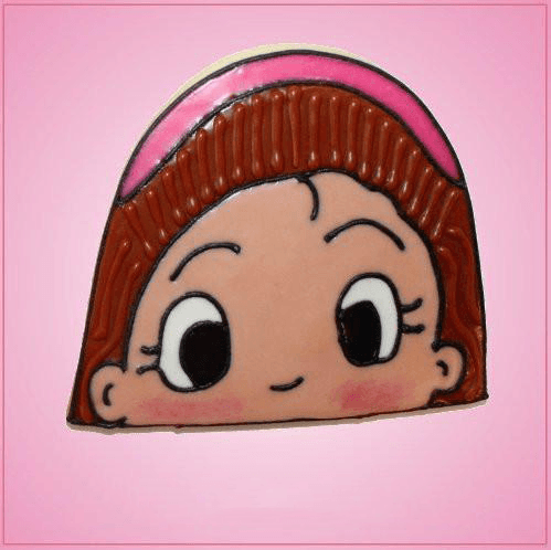 Pink Mimi Baking Girl Peeker Cookie Cutter