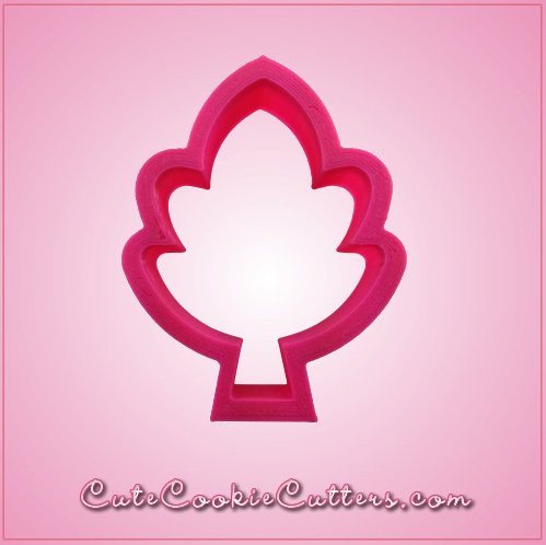 Pink Mini Fall Leaf Cookie Cutter