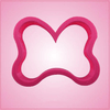 Pink Polka Dot Hair Bow Cookie Cutter