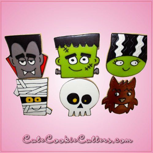 Pink Frankenstein Cookie Cutter