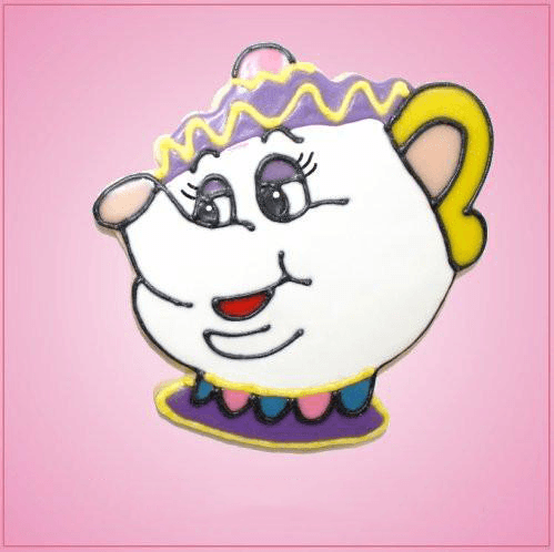 Pink Mrs. Potts Cookie Cutter