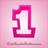 Pink Number One Cookie Cutter