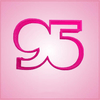 Pink Number 95 Cookie Cutter